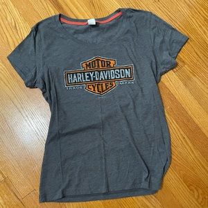 Harley Davidson womens large tshirt dark gray